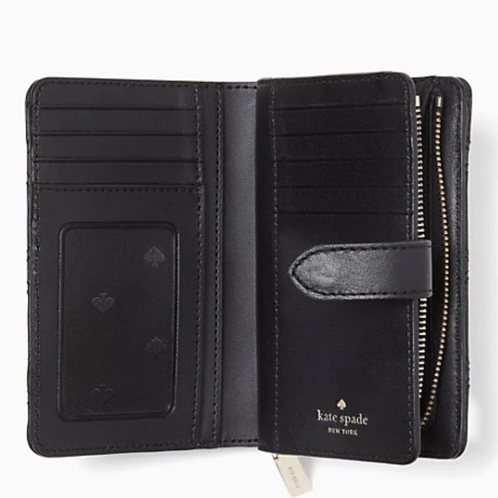 Kate Spade natalia medium compartment bifold wallet - Picture 3 of 16